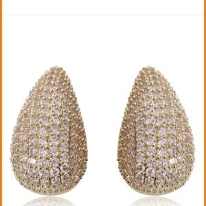 NARINA Pave Teardrop Earrings